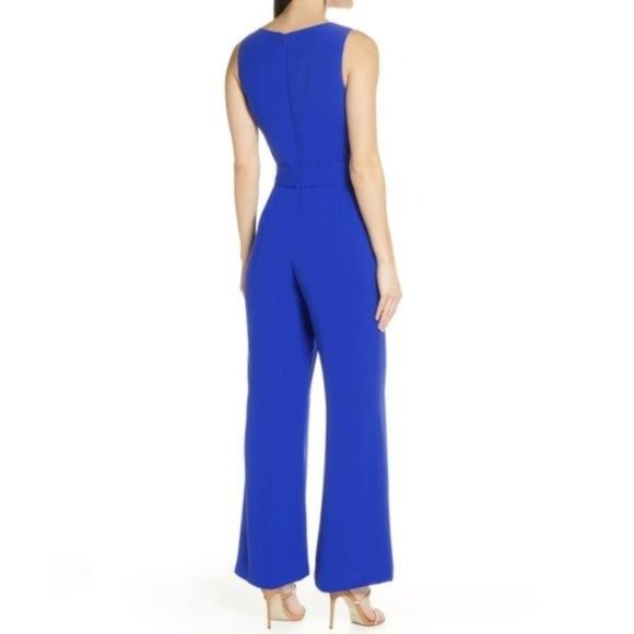 NWT Haryln Flare Leg Crepe Jumpsuit - Picture 2 of 12